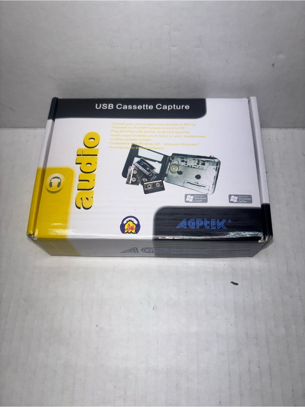 AGPEEK USB Cassette Capture Audio Converter to MP3